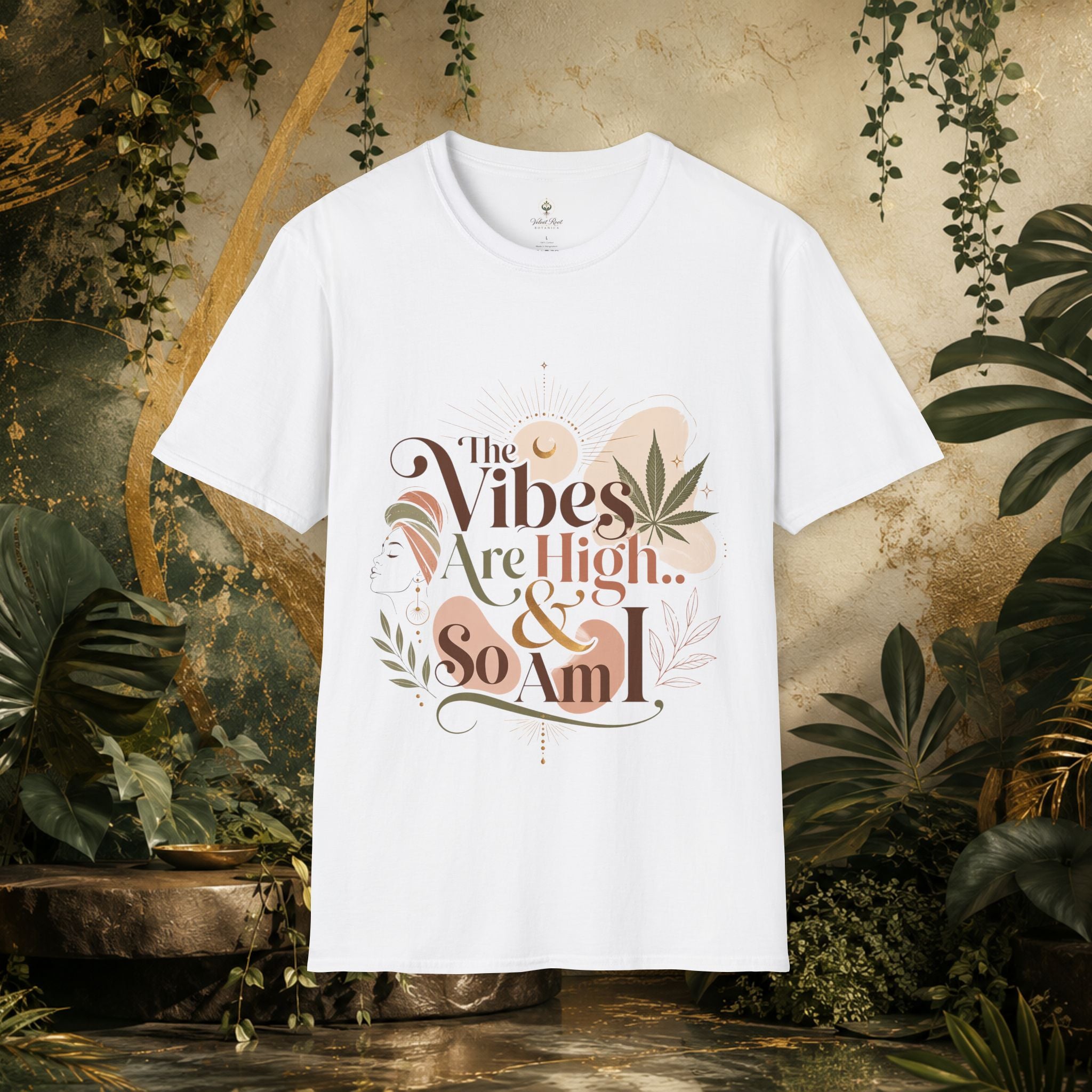 The Vibes Are High & So Am I - Boho Graphic Tee