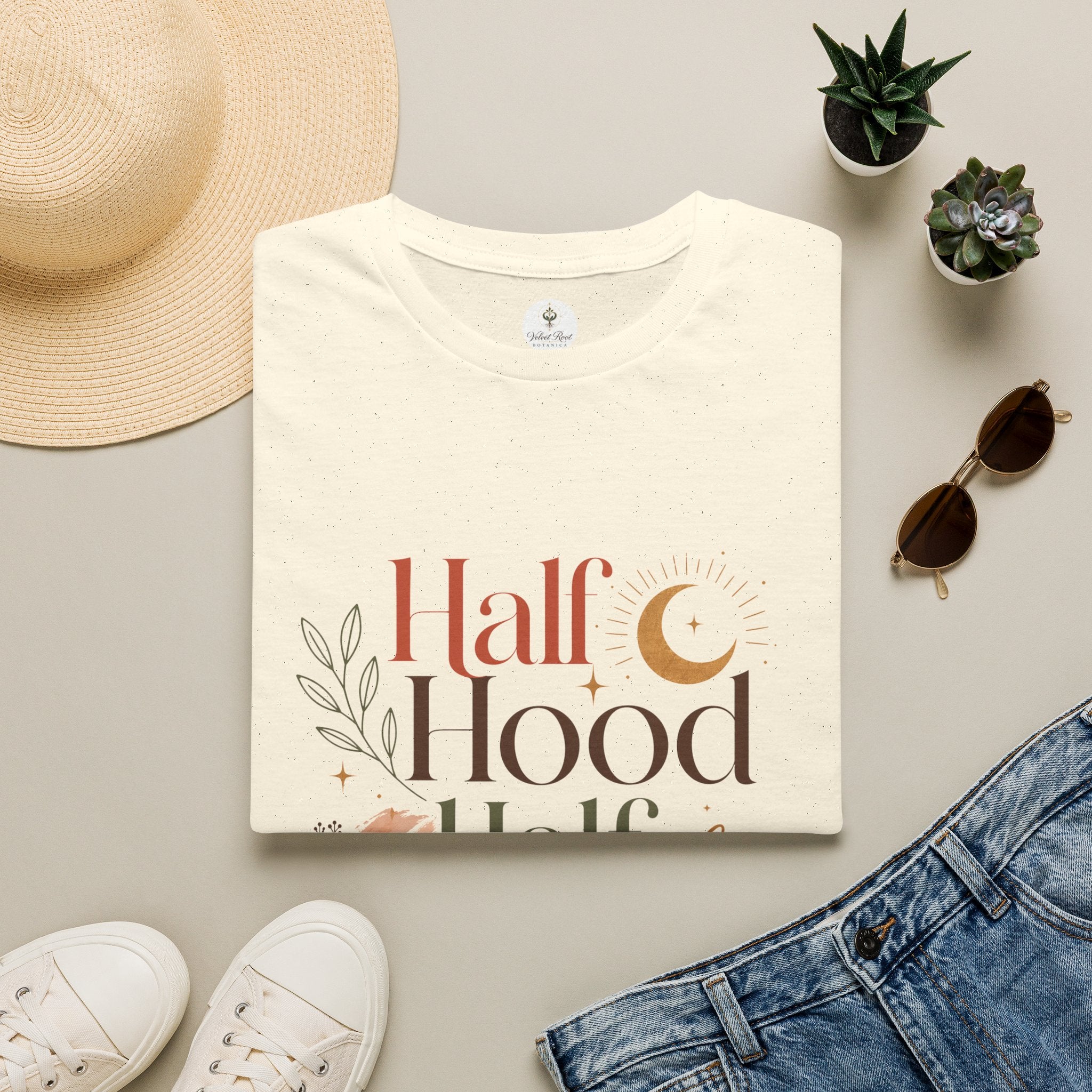 Half Hood Half Holy – Boho Graphic Tee