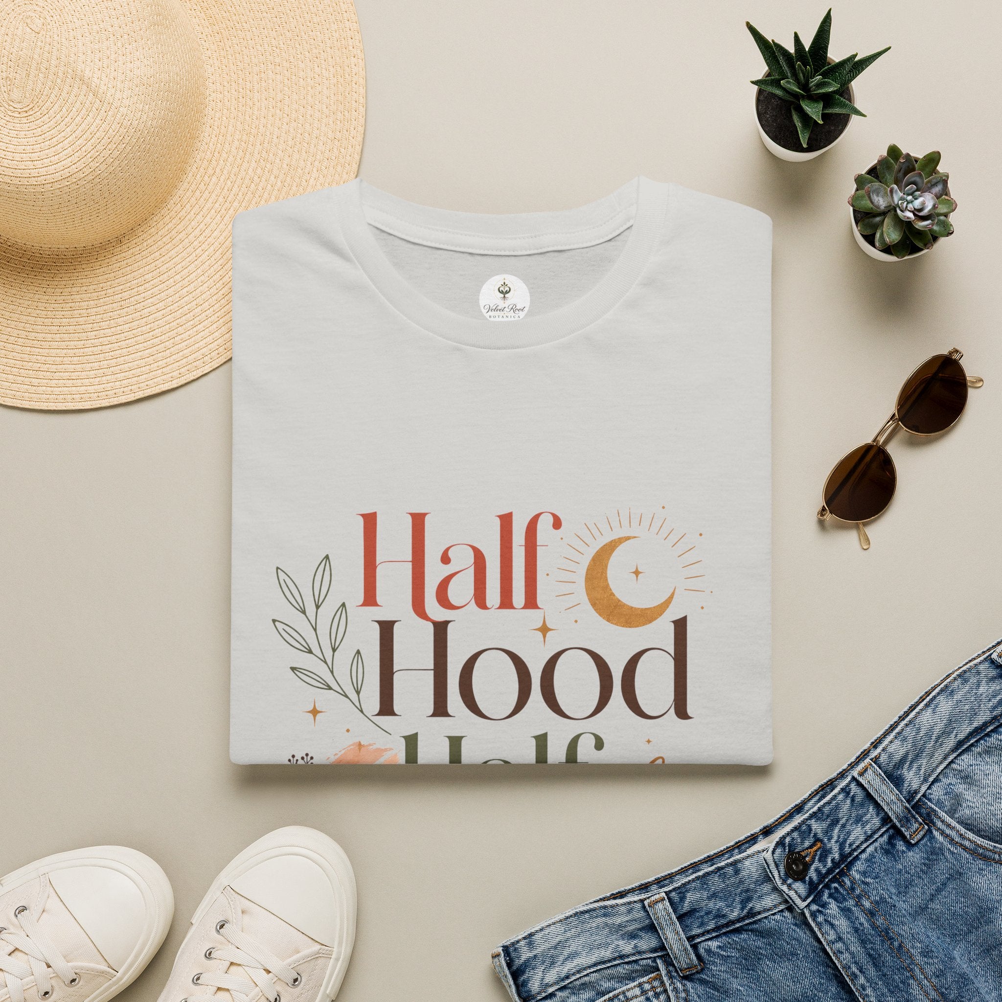 Half Hood Half Holy – Boho Graphic Tee